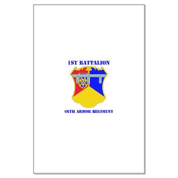 1B66AR - M01 - 02 - DUI - 1st Bn - 66th Armor Regt with Text - Large Poster