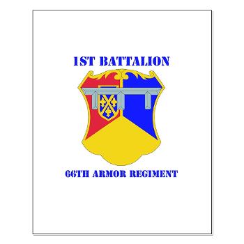 1B66AR - M01 - 02 - DUI - 1st Bn - 66th Armor Regt with Text - Small Poster