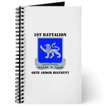 1B68AR - M01 - 02 - DUI - 1st Bn - 68th Armor Regiment with Text Journal