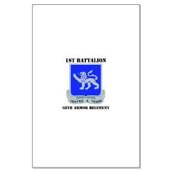 1B68AR - M01 - 02 - DUI - 1st Bn - 68th Armor Regiment with Text Large Poster