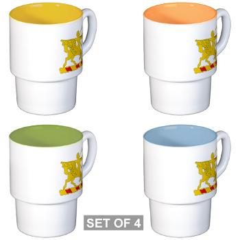 1B6FAR - M01 - 03 - DUI - 1st Bn - 6th FA Regt - Stackable Mug Set (4 mugs)