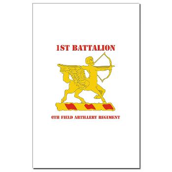 1B6FAR - M01 - 02 - DUI - 1st Bn - 6th FA Regt with Text - Mini Poster Print - Click Image to Close