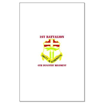 1B6IR - M01 - 02 - DUI - 1st Bn - 6th Infantry Regt with Text - Large Poster