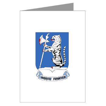 1B77AR - M01 - 02 - DUI - 1st Bn - 77th Armor Regt - Greeting Cards (Pk of 10) - Click Image to Close