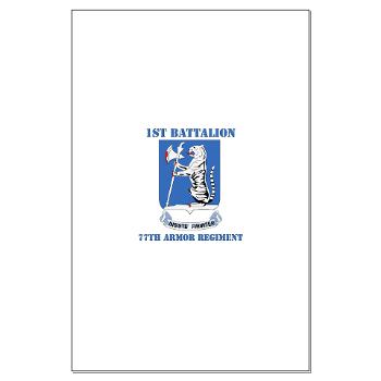 1B77AR - M01 - 02 - DUI - 1st Bn - 77th Armor Regt with Text - Large Poster