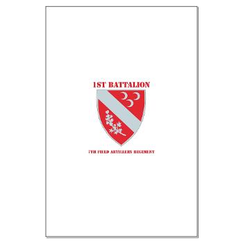 1B7FAR - M01 - 02 - DUI - 1st Bn - 7th FA Regt with Text Large Poster - Click Image to Close