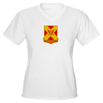 1B84FAR - A01 - 04 - DUI - 1st Battalion, 84th FAR - Women's V-Neck T-Shirt