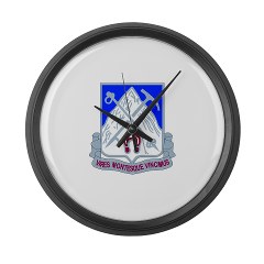 1B87IR - M01 - 03 - DUI - 1st Battalion - 87th Infantry Regiment Large Wall Clock - Click Image to Close