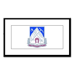 1B87IR - M01 - 02 - DUI - 1st Battalion - 87th Infantry Regiment Small Framed Print - Click Image to Close