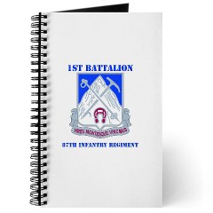 1B87IR - M01 - 02 - DUI - 1st Battalion - 87th Infantry Regiment with Text Journal