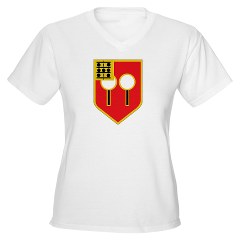 1B9FAR - A01 - 04 - DUI - 1st Bn - 9th FA Regt Women's V-Neck T-Shirt