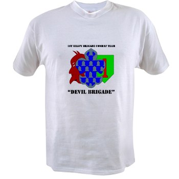 1BCHDB - A01 - 04 - DUI - 1st Heavy BCT - Devil Brigade with text Value T-Shirt