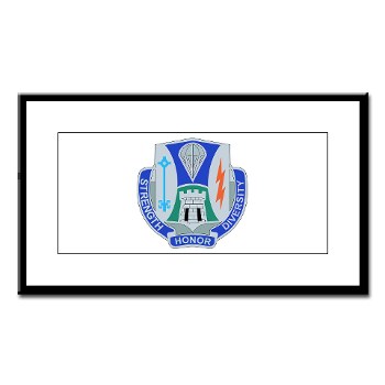 1BCT1BSTB - M01 - 02 - DUI - 1st Bde - Special Troops Bn - Small Framed Print - Click Image to Close