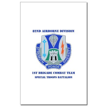 1BCT1BSTB - M01 - 02 - DUI - 1st Bde - Special Troops Bn with Text - Mini Poster Print