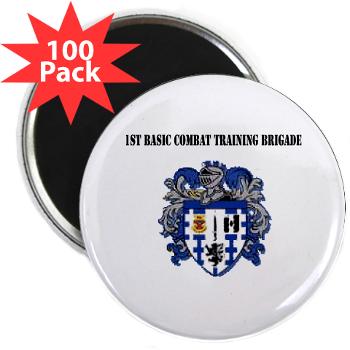 1BCTB - M01 - 01 - 1st Basic Combat Training Brigade with Text - 2.25" Magnet (100 pack)