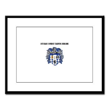 1BCTB - M01 - 02 - 1st Basic Combat Training Brigade with Text - Large Framed Print