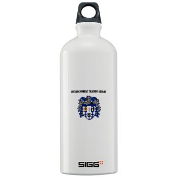 1BCTB - M01 - 03 - 1st Basic Combat Training Brigade with Text - Sigg Water Bottle 1.0L
