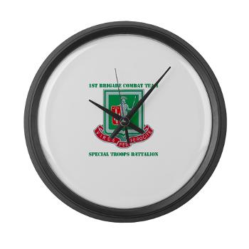 1BCTI1BCTSTB - M01 - 03 - DUI - 1st BCT - Special Troops Bn with Text - Large Wall Clock - Click Image to Close