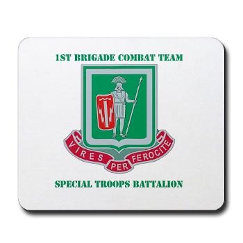 1BCTI1BCTSTB - M01 - 03 - DUI - 1st BCT - Special Troops Bn with Text - Mousepad