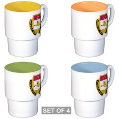 1BCTSTB - M01 - 03 - DUI - 1st BCT - Special Troops Bn - Stackable Mug Set (4 mugs)