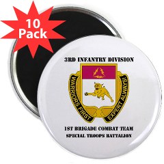 1BCTSTB - M01 - 01 - DUI - 1st BCT - Special Troops Bn with Text - 2.25" Magnet (10 pack)