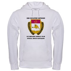 1BCTSTB - A01 - 03 - DUI - 1st BCT - Special Troops Bn with Text - Hooded Sweatshirt