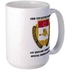 1BCTSTB - M01 - 03 - DUI - 1st BCT - Special Troops Bn with Text - Large Mug