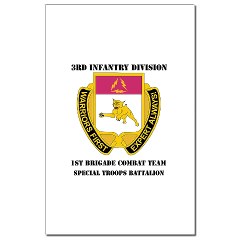 1BCTSTB - M01 - 02 - DUI - 1st BCT - Special Troops Bn with Text - Mini Poster Print