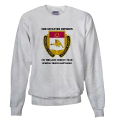 1BCTSTB - A01 - 03 - DUI - 1st BCT - Special Troops Bn with Text - Sweatshirt