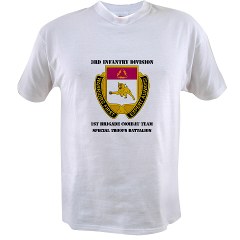 1BCTSTB - A01 - 04 - DUI - 1st BCT - Special Troops Bn with Text - Value T-shirt