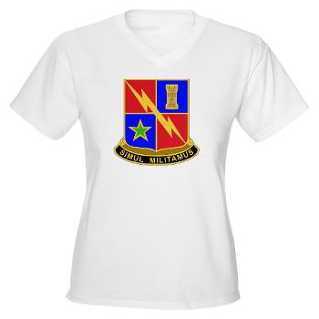 1BCTSTB - A01 - 04 - DUI - 1st BCT - Special Troops Battalion Women's V-Neck T-Shirt
