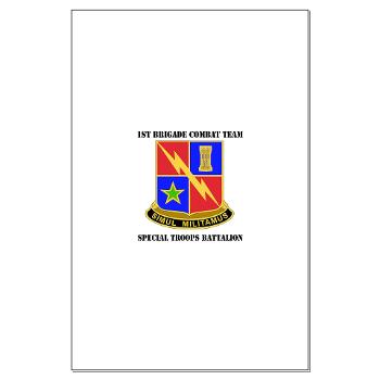 1BCTSTB - M01 - 02 - DUI - 1st BCT - Special Troops Battalion with Text Large Poster - Click Image to Close