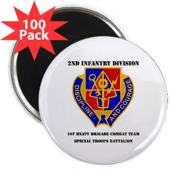 1BSTB - M01 - 01 - DUI - 1st Bde Special Troops Battalion with Text 2.25" Magnet (100 pack)