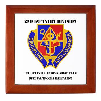 1BSTB - M01 - 03 - DUI - 1st Bde Special Troops Battalion with Text Keepsake Box - Click Image to Close