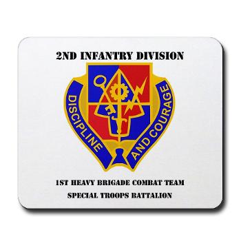 1BSTB - M01 - 03 - DUI - 1st Bde Special Troops Battalion with Text Mousepad - Click Image to Close