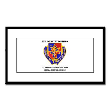 1BSTB - M01 - 02 - DUI - 1st Bde Special Troops Battalion with Text Small Framed Print - Click Image to Close