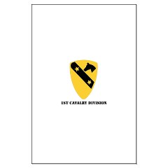 1CAV - M01 - 02 - DUI - 1st Cavalry Division with text Large Poster - Click Image to Close