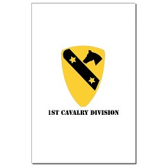1CAV - M01 - 02 - DUI - 1st Cavalry Division with text Mini Poster Print