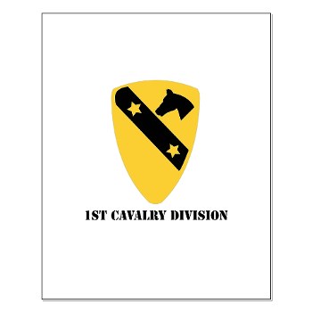 1CAV - M01 - 02 - DUI - 1st Cavalry Division with text Small Poster