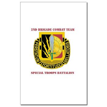 1CAV2BCTSTB - M01 - 02 - DUI - 2nd BCT - Special Troops Bn with Text - Mini Poster Print