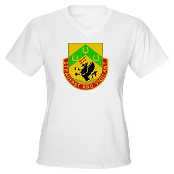 1CAV3BCTSTB - A01 - 04 - DUI - 3rd BCT - Special Troops Bn - Women's V-Neck T-Shirt - Click Image to Close