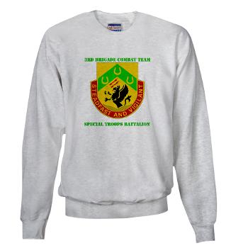 1CAV3BCTSTB - A01 - 03 - DUI - 3rd BCT - Special Troops Bn with Text - Sweatshirt