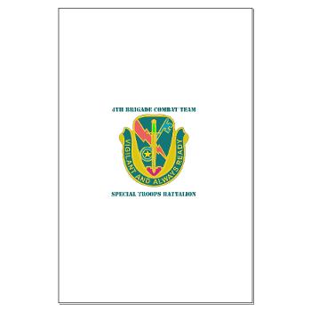 1CAV4BCTSTB - M01 - 02 - DUI - 4th BCT - Special Troops Bn with Text - Large Poster