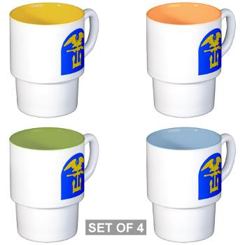 1EB - M01 - 03 - SSI - 1st Engineer Brigade - Stackable Mug Set (4 mugs)