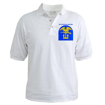 1EB - A01 - 04 - SSI - 1st Engineer Brigade with Text - Golf Shirt