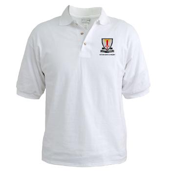 1FB - A01 - 04 - DUI - 1st Finance Battalion with Text - Golf Shirt