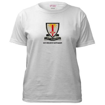 1FB - A01 - 04 - DUI - 1st Finance Battalion with Text - Women's T-Shirt