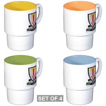 1FB - M01 - 03 - DUI - 1st Finance Battalion - Stackable Mug Set (4 mugs)