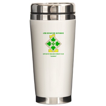 1HBCTR - M01 - 03 - DUI - 1st Heavy BCT - Raiders with text - Ceramic Travel Mug - Click Image to Close