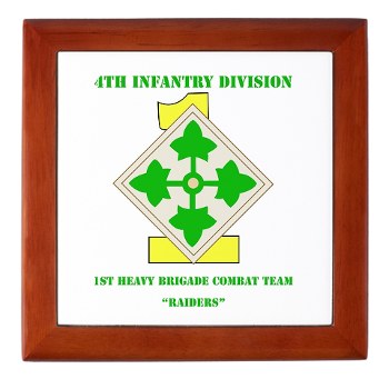 1HBCTR - M01 - 03 - DUI - 1st Heavy BCT - Raiders with text - Keepsake Box - Click Image to Close